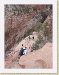 Zion 022 * Carefully descending with Refrigerator Canyon to the left * Carefully descending with Refrigerator Canyon to the left * 1920 x 2560 * (1.08MB)